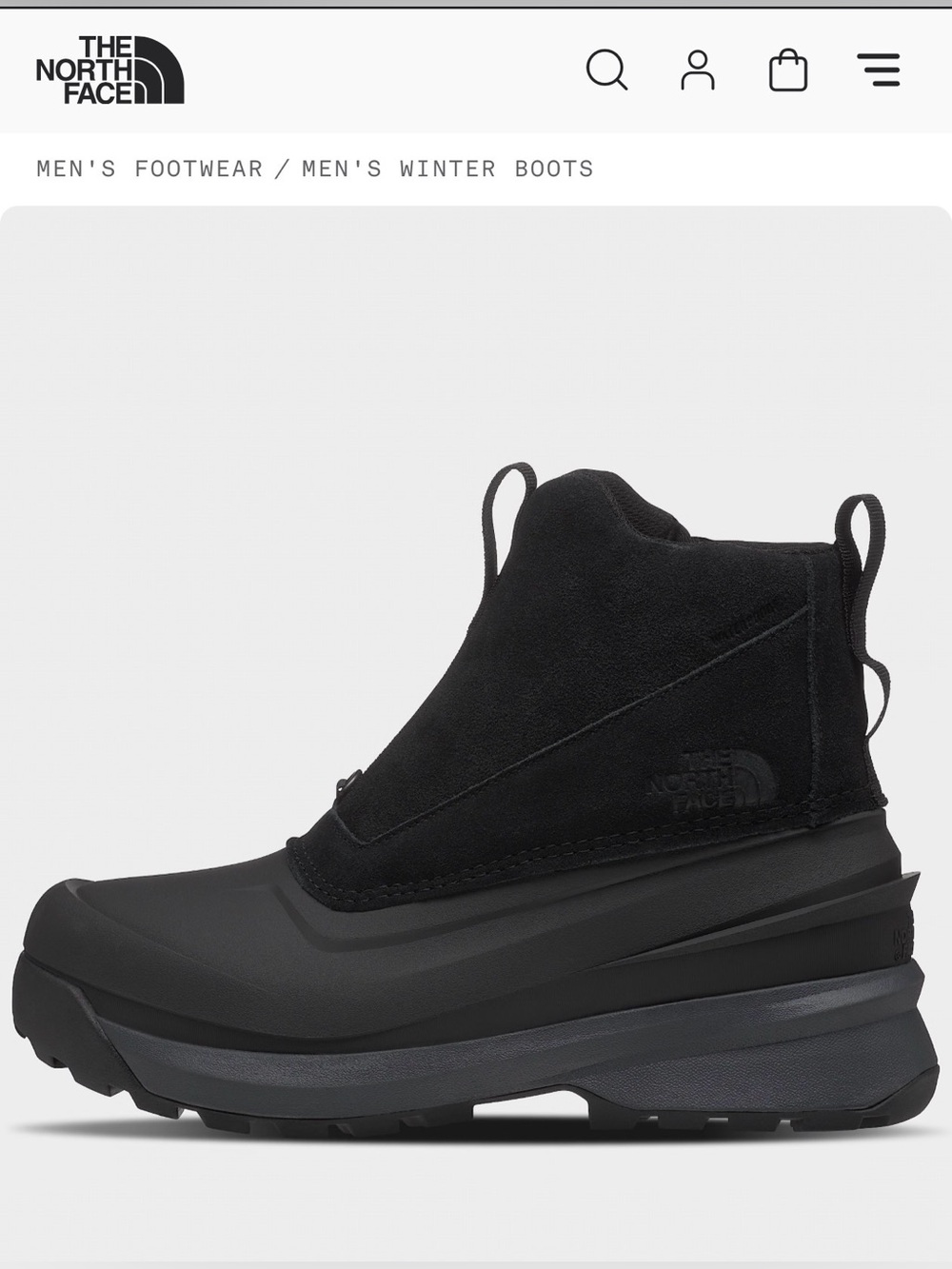 North Face MENS Chilkat V Zip Waterproof boots